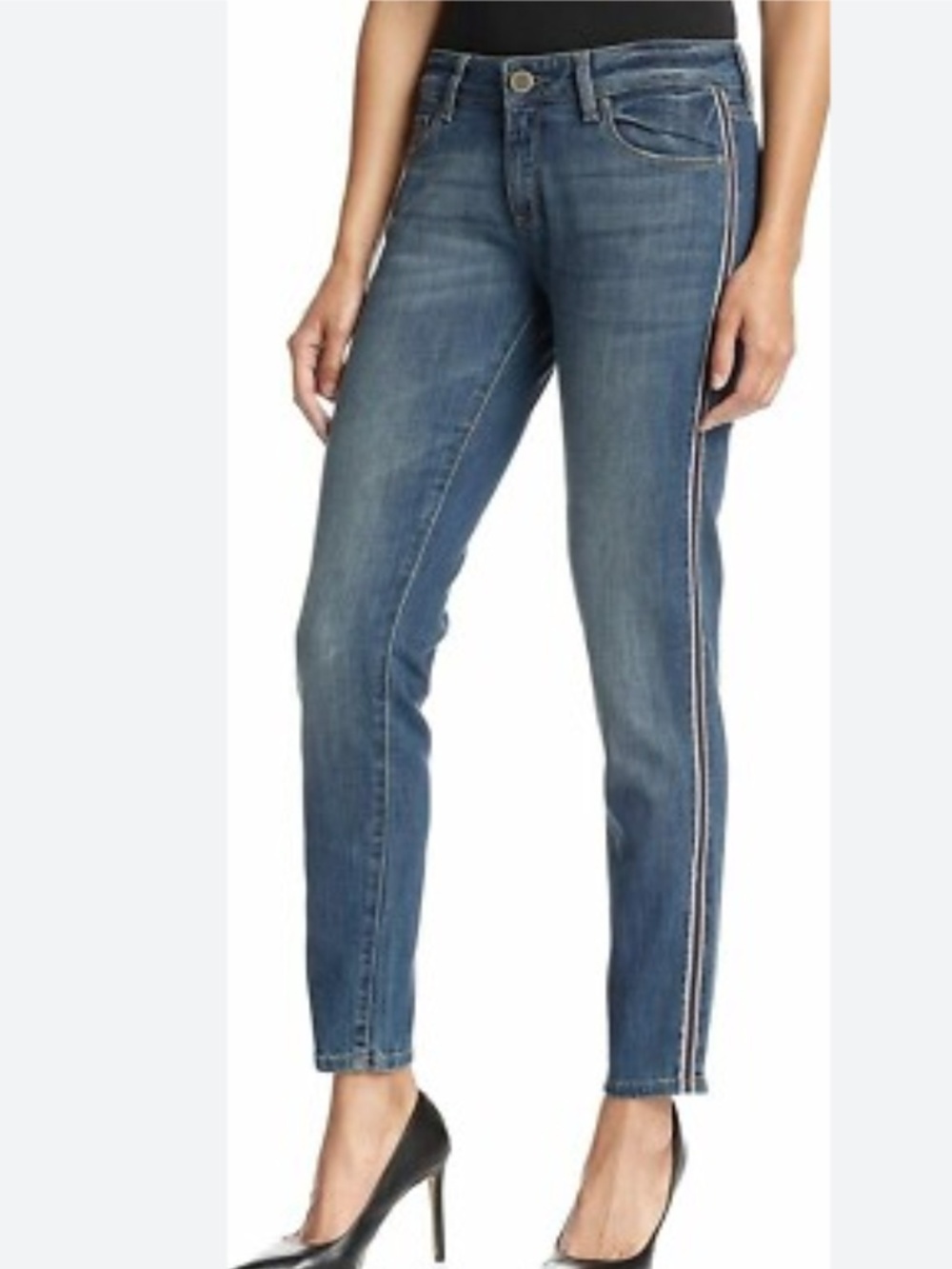 DL1961 Azalea Valentine Relaxed Skinny 360 Comfort Grunge Denim Jeans Size 27